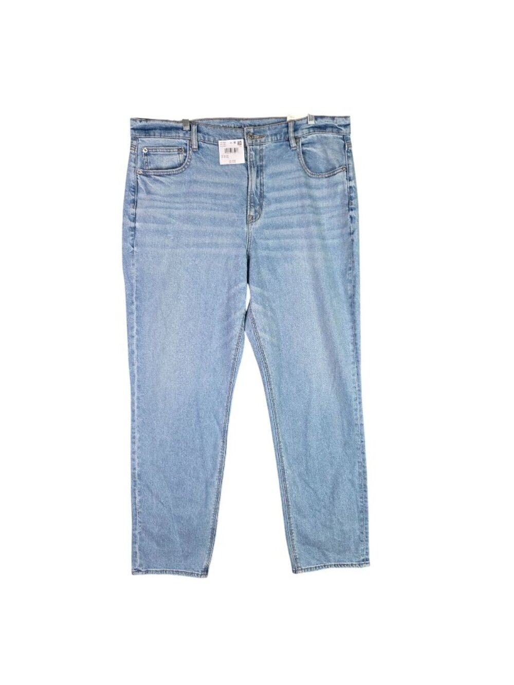 American Eagle Womens Super High-Rise Straight Jeans Light Wash Stretch Size 18
